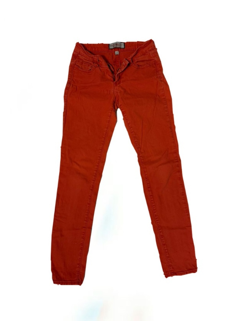 Women's Skinny Jeans in Rust Red - Slim Fit